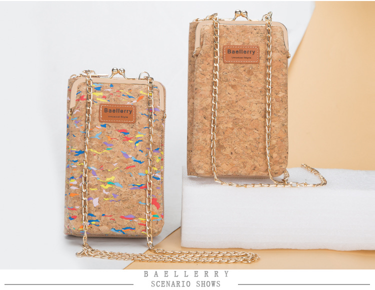New Daily Versatile Phone Bag for Women Korean Edition Large Capacity Crossbody Bag Fashion Wood Grain Multi Card Women's Wallet_voghion.com
