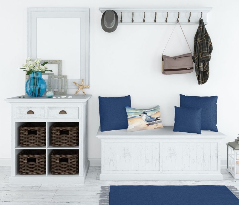 Birds, Birds, Birds Throw Pillow Throw Pillow For Indoor Couch Bed Outdoor Patio Washable, Tern 7530,12Hx16W_voghion.com