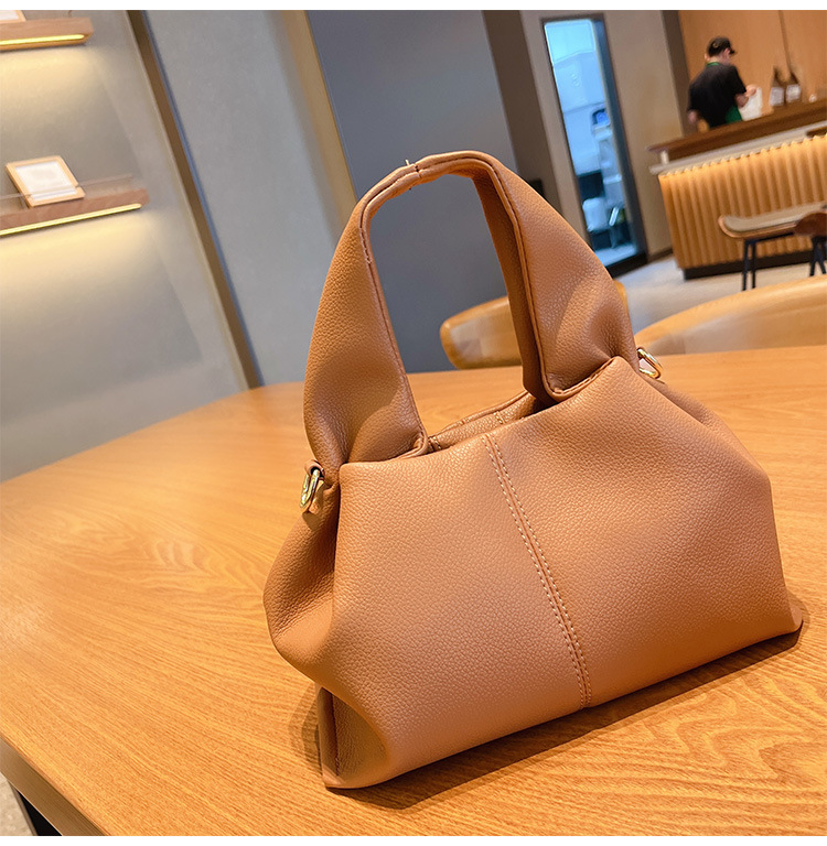 Französische Nischenmarke 2024, neue, vielseitige, einfarbige Lunchbox, modische Handtasche mit einer Schulter, Umhängetasche für Damen_voghion.com