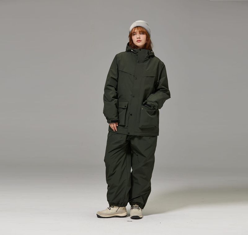 001 Ski Suit Double Single Board Set Couple Outfit Unisex Trendy Style_voghion.com