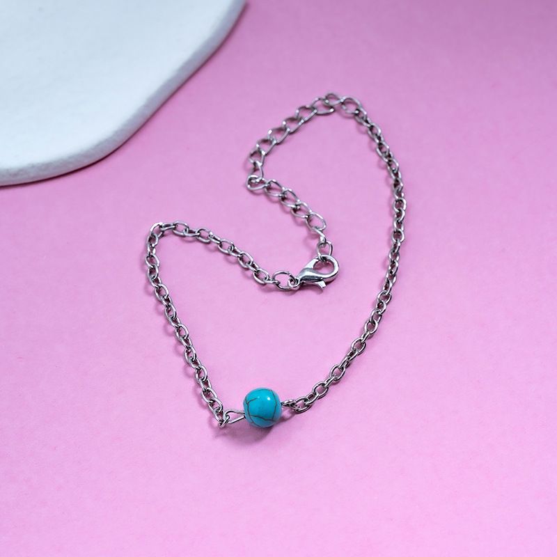 Cavigliera in corda cava con giunzioni a forma di 8, stile bohémien, set da tre pezzi_voghion.com