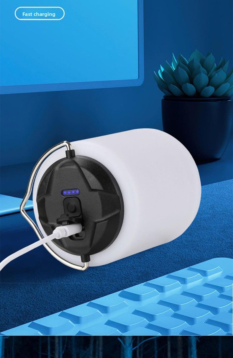 Rechargeable Camping Atmosphere Long Battery Life Super Bright Portable Light Lantern Night Market Stall Lamp_voghion.com