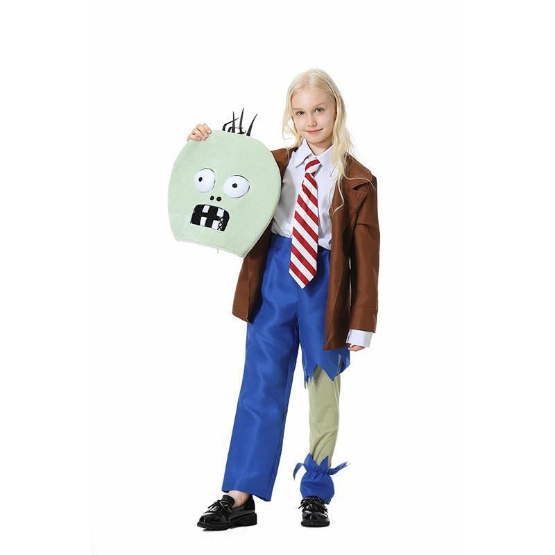 Eltern-Kind für Mädchen, Halloween für Erwachsene, Pflanzenschlacht, anthropomorphe Zombiepuppe, Rollenspielkostüm, Bühnenkostüm_voghion.com