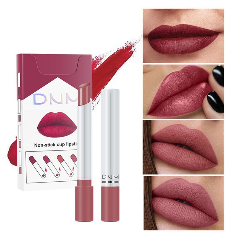 BeautyLife 4 Colors Long Lasting Waterproof Velvet Matte Cigarette Lipsticks Cosmetics_voghion.com