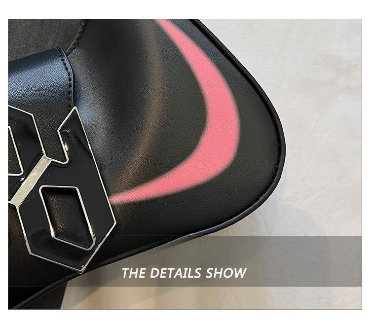 2023 new trendy texture shoulder bag fashion color contrast woven twist shoulder strap underarm bag_voghion.com