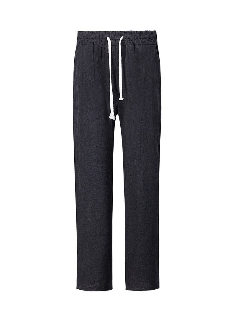 Ensemble pantalon ample décontracté en coton et manches courtes pour hommes printemps/été 2025_voghion.com