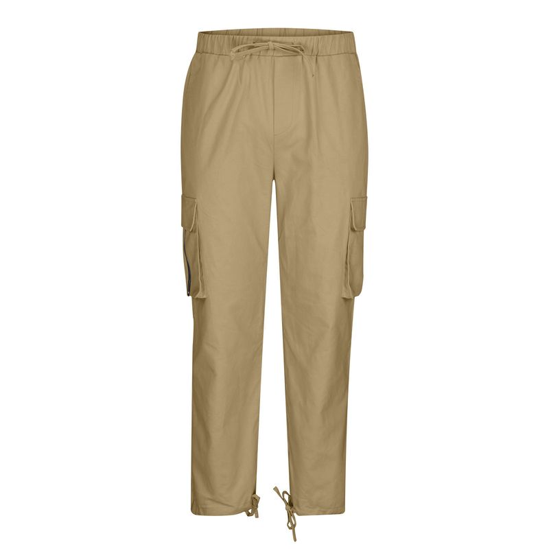2024 Summer New Men's Workwear Drawstring Multi Pocket Casual Pants_voghion.com