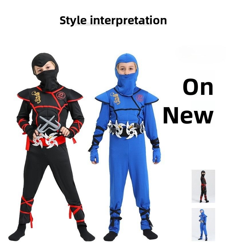 Cosplay Halloween Costumes, Children's Costumes, Muscle Costumes, Samurai Children's Ninja Costumes_voghion.com
