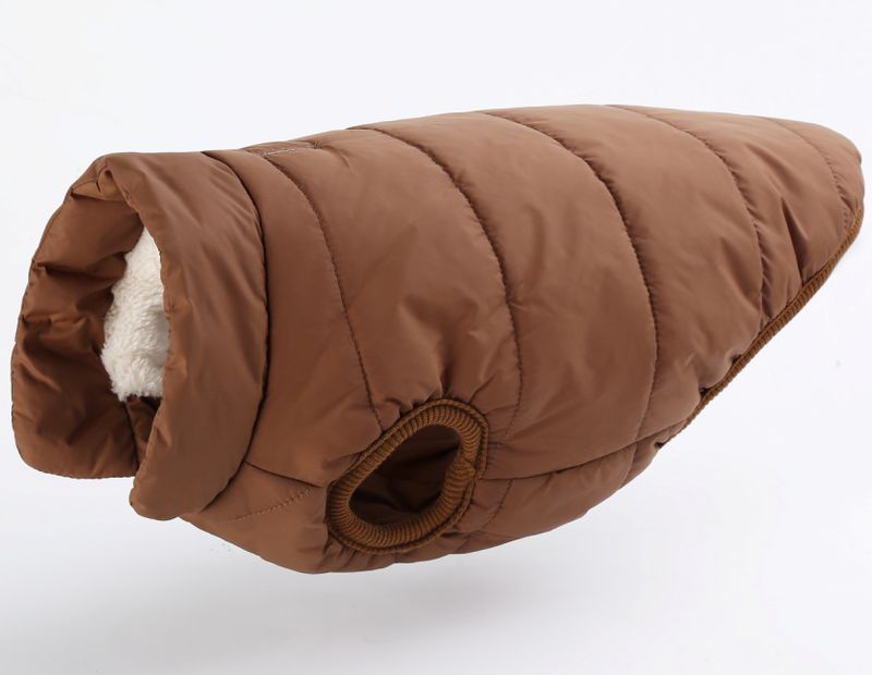Herbst-Winter-Hundebekleidung mit Druckknöpfen, dicker Baumwollmantel, Haustierbedarf_voghion.com