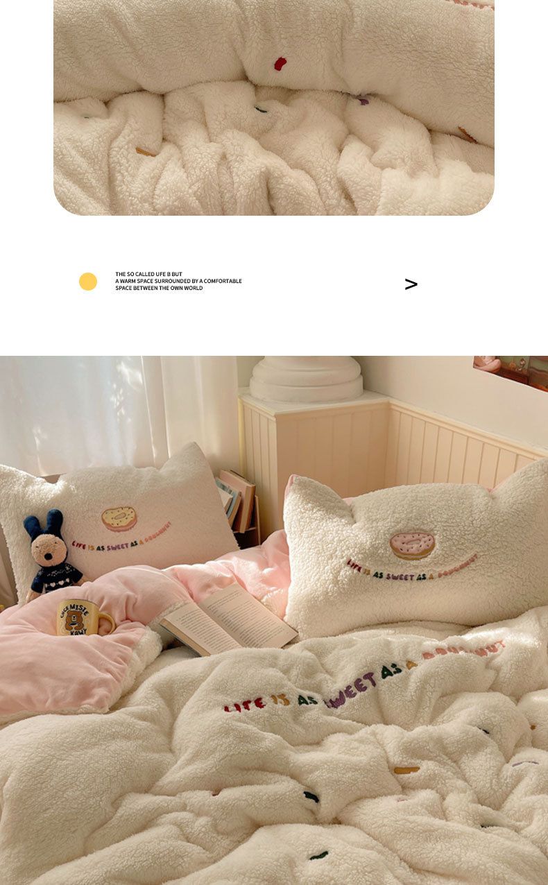 Biancheria da letto in velluto di latte caldo ispessito di classe A 2025, copripiumino in lana di agnello, lenzuola in pile bifacciale, tre pezzi_voghion.com