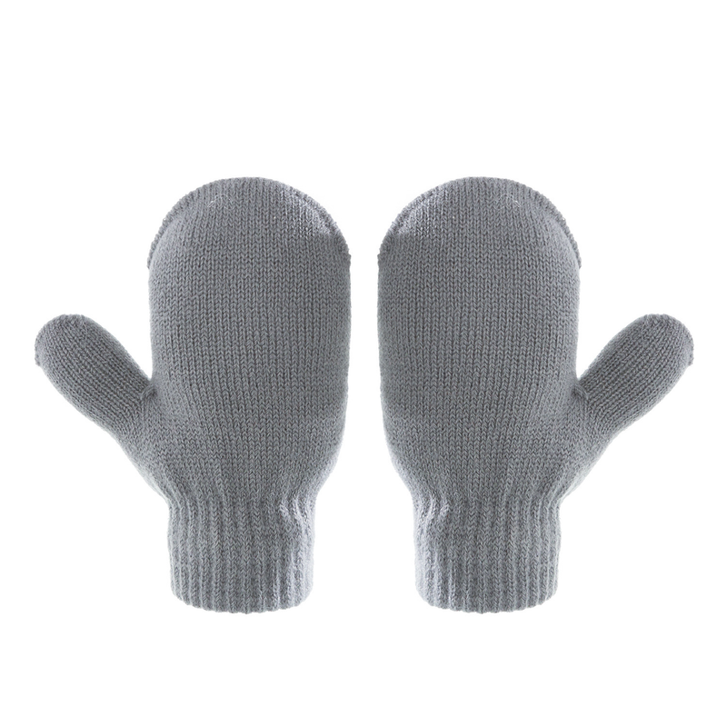Baby clothing wool monochrome twist warm children's hat scarf gloves two or three sets_voghion.com