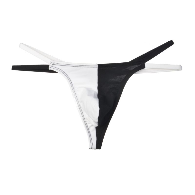 Herrenunterwäsche mit niedriger Taille, farblich passender dünner Baumwollgürtel, Sport, Laufen, nahtloser Tanga_voghion.com