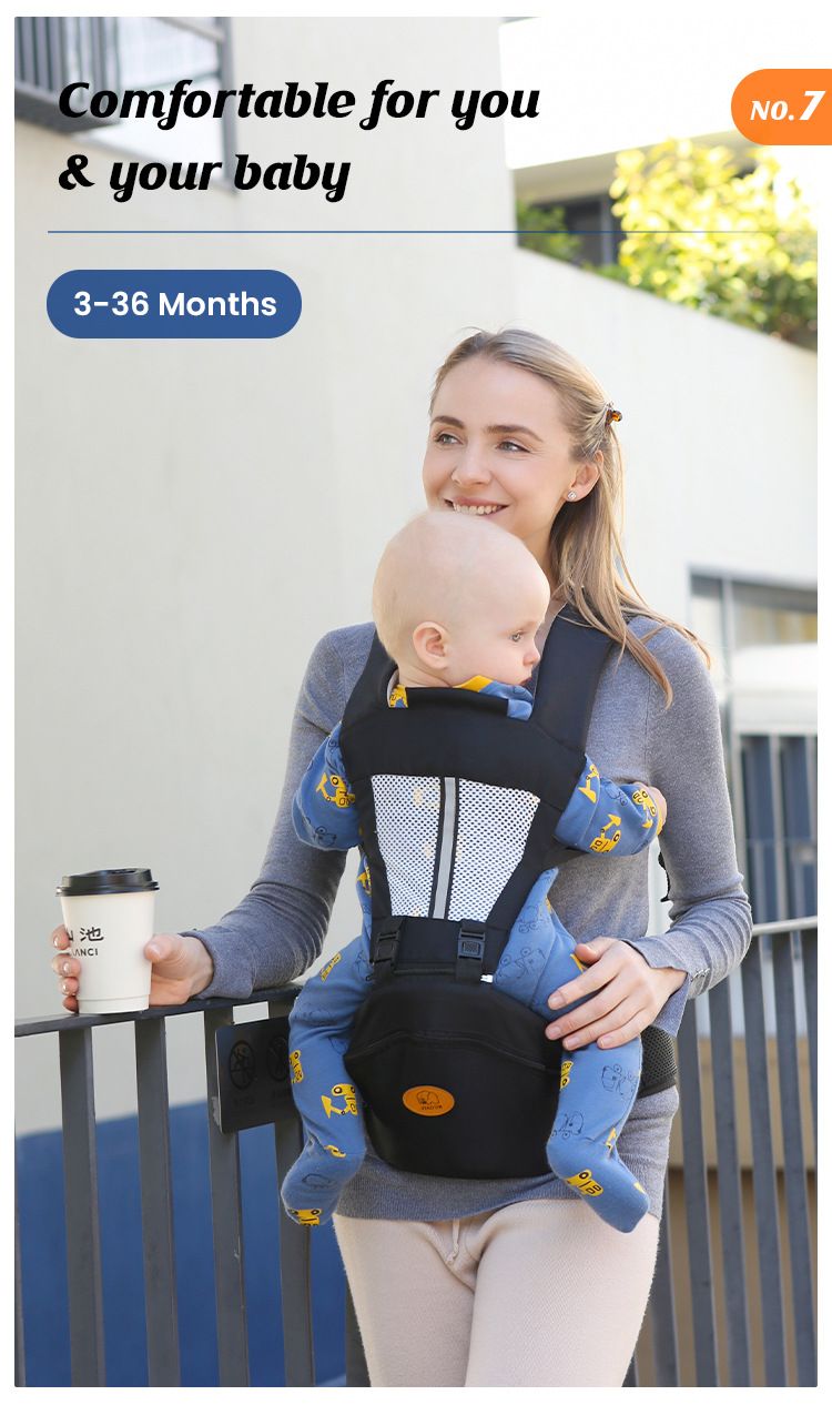 Baby Carrier Ergonomisks zīdaiņa daudzfunkcionāls vidukļa krēsls jaundzimušajam līdz mazulim Daudzkārt lietojams pirms un pēc uzglabāšanas jostasvietas krēsls_voghion.com