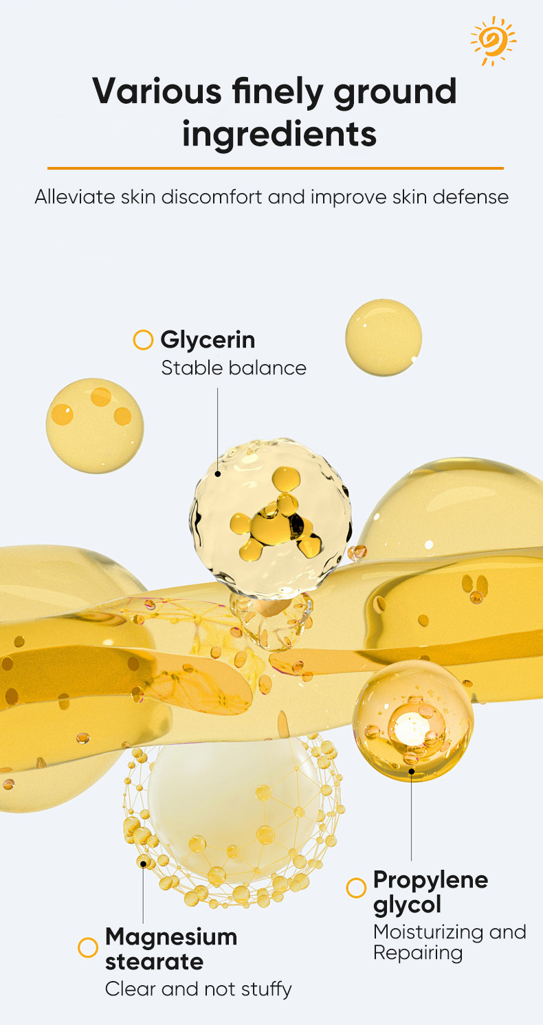 Flytande Summer Outdoor Moisturizing and Reparation Facial Hud UV Isolation Protection Cream_voghion.com