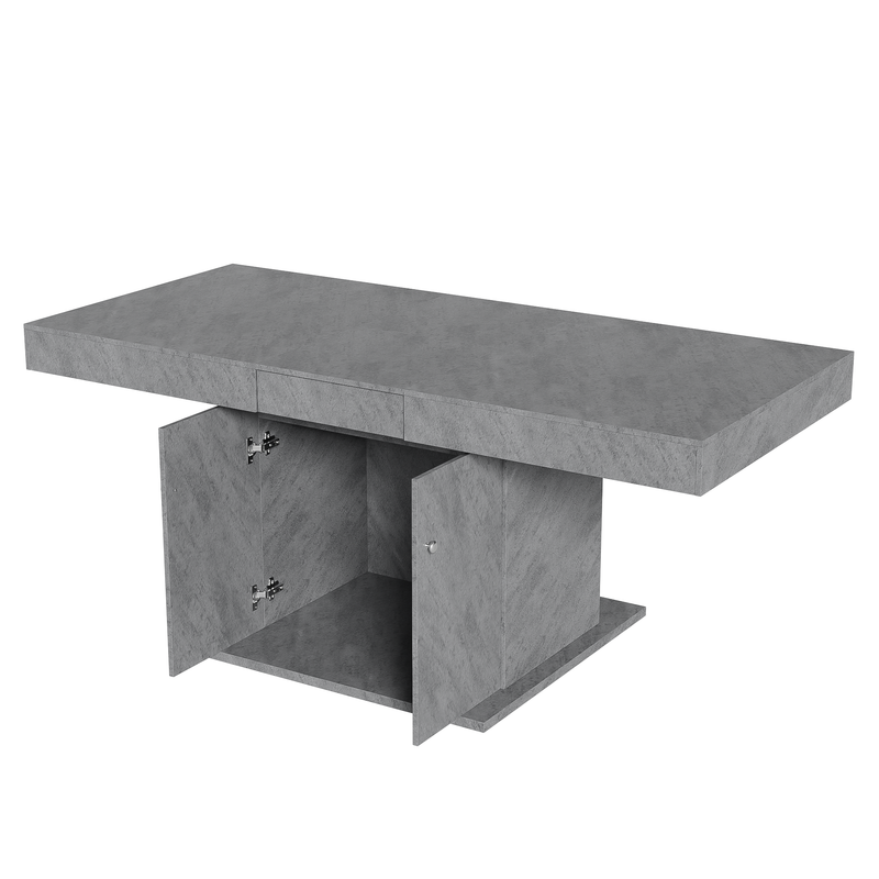 Estisch 140/180x80cm con stauraum, Betonoptik_voghion.com