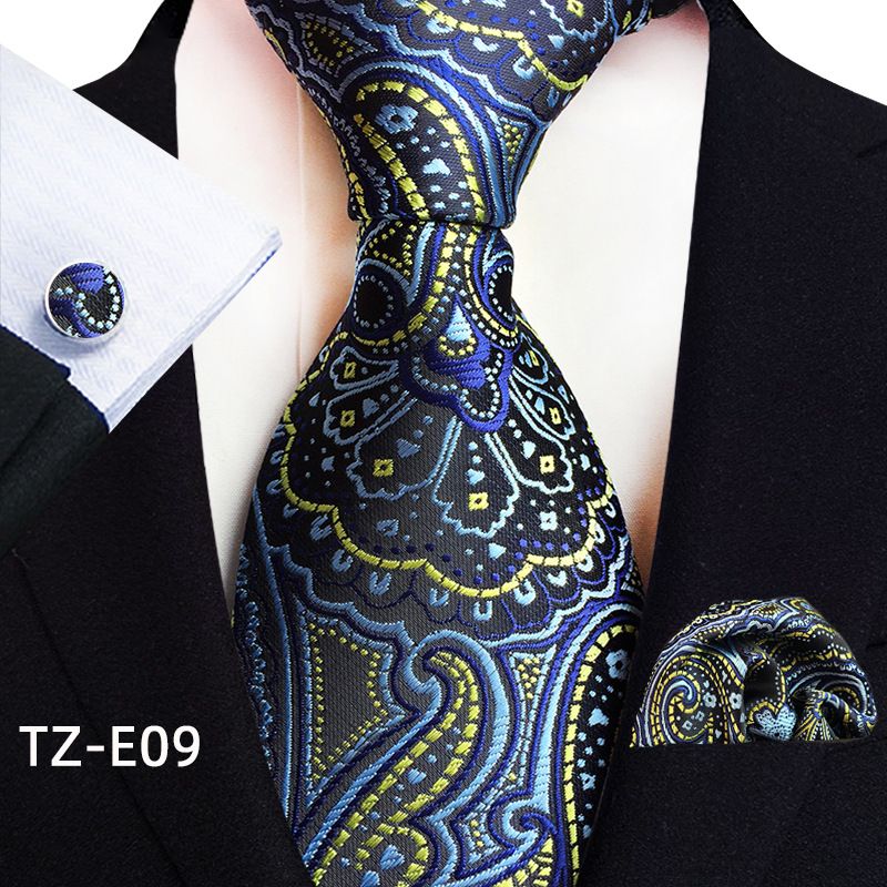 Acessórios de vestuário Paisley cintura flor gravata masculina bolso quadrado punho terno de três peças_voghion.com