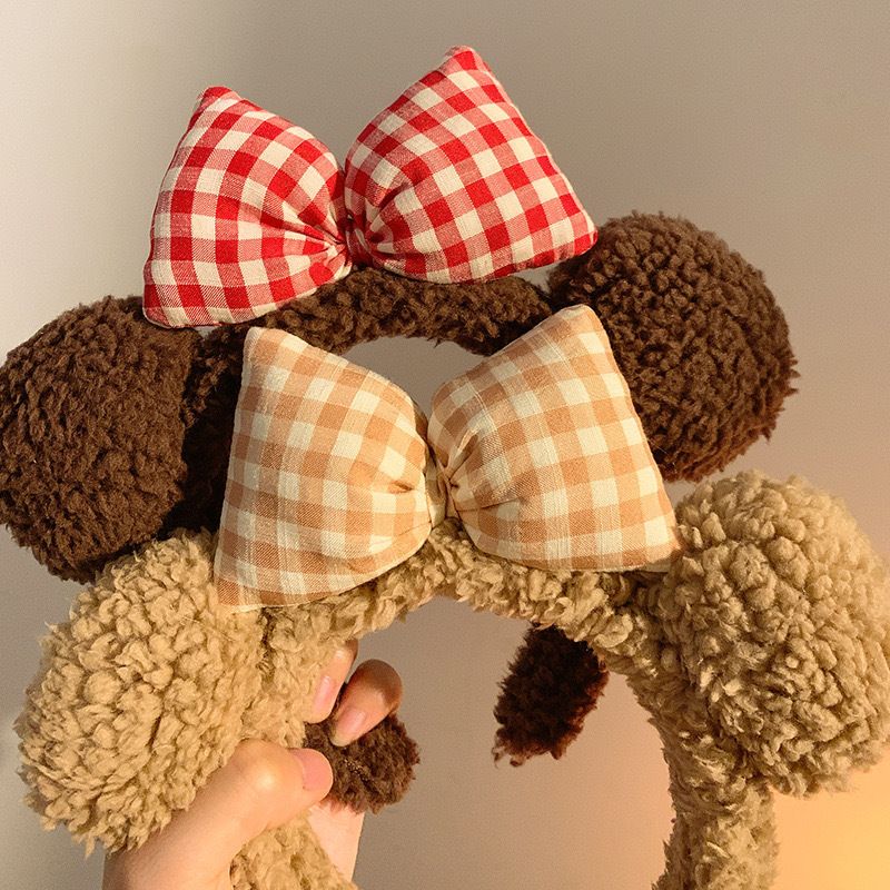 Nuova fascia per capelli in peluche per autunno e inverno, lavabile, semplice e lussuosa, multifunzionale, antiscivolo, con fermagli per doccia_voghion.com