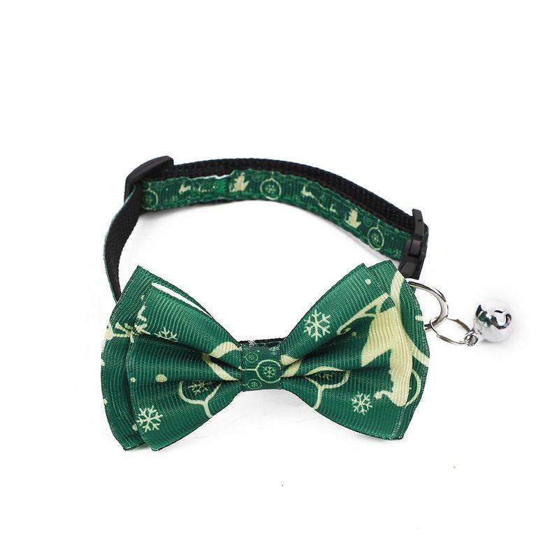 2024 Christmas Snowflake Decoration Cat Bow Collar Night Light_voghion.com