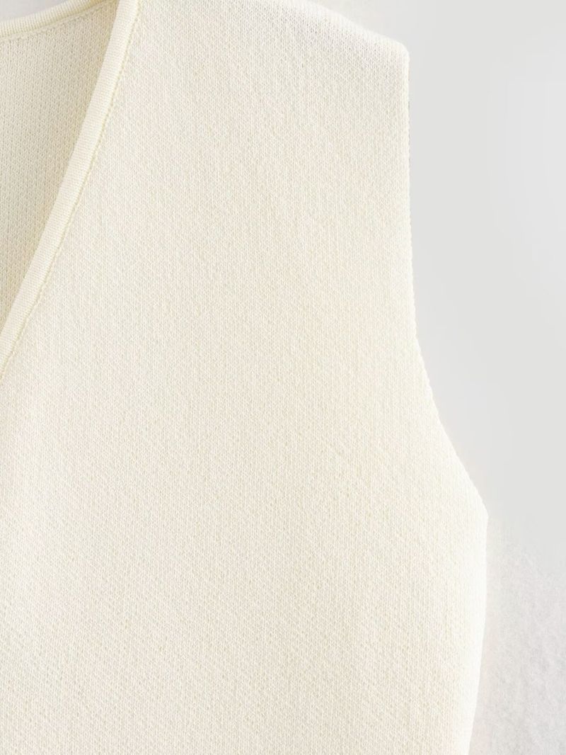 Women's Clothing Knitted Vest Fashion Casual New Women's Tops_voghion.com