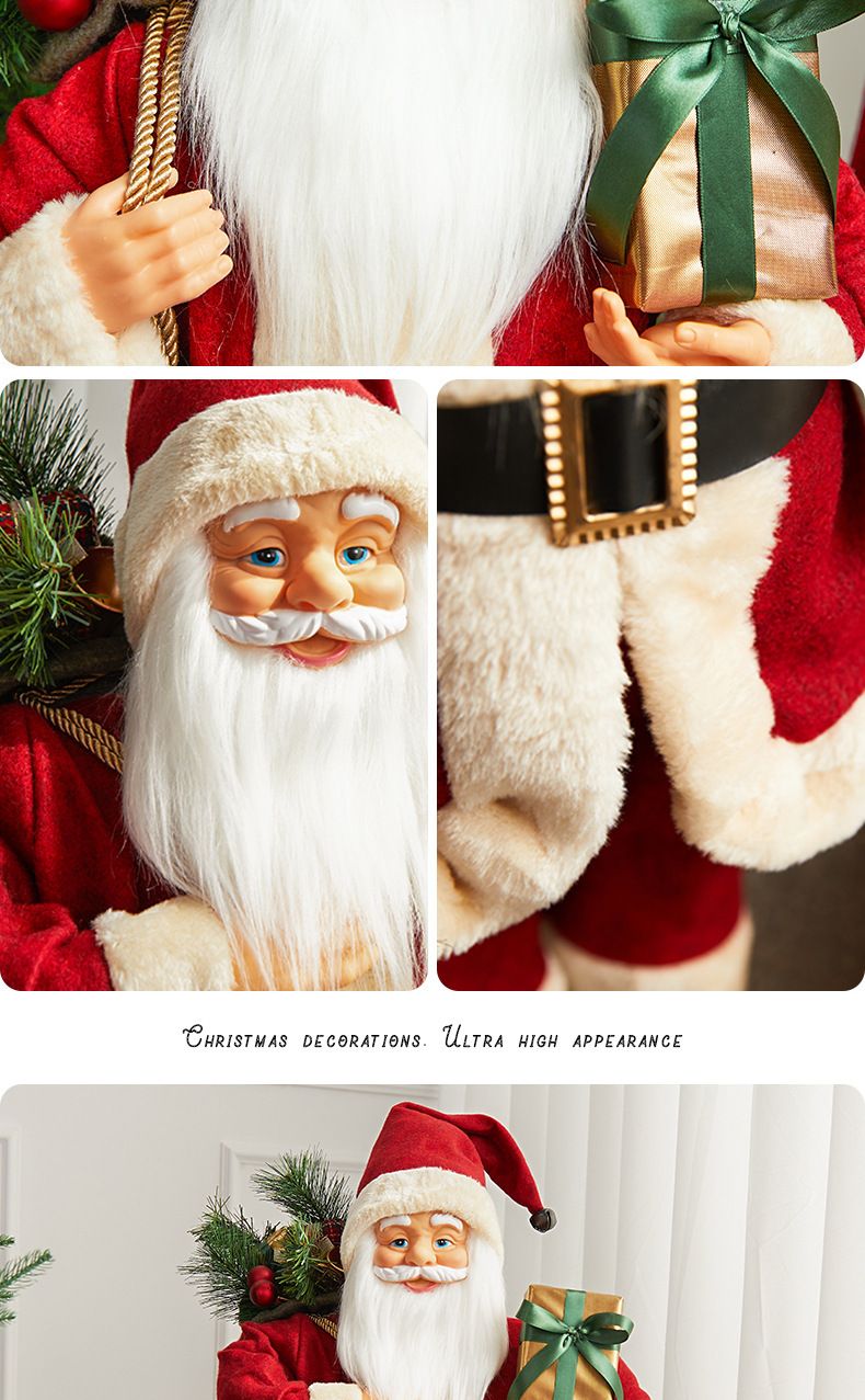 Christmas Santa Claus Doll Ornaments For Scene Decoration And Hotel Window Display And Table Decoration_voghion.com