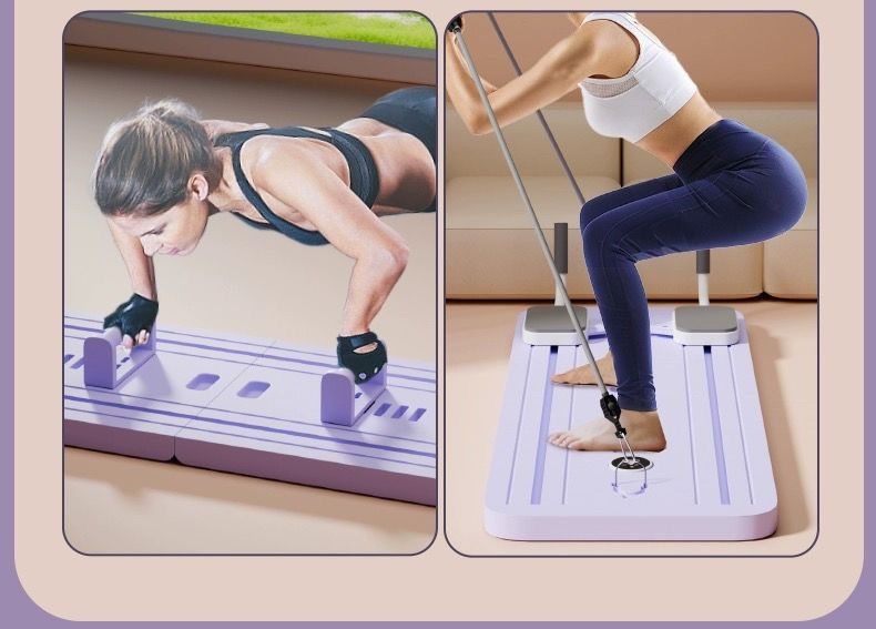 4-in-1 Wheel Board Opvouwbare Automatische Rebound Thuisoefening Buikspier Vestlijn Fitnessapparatuur_voghion.com
