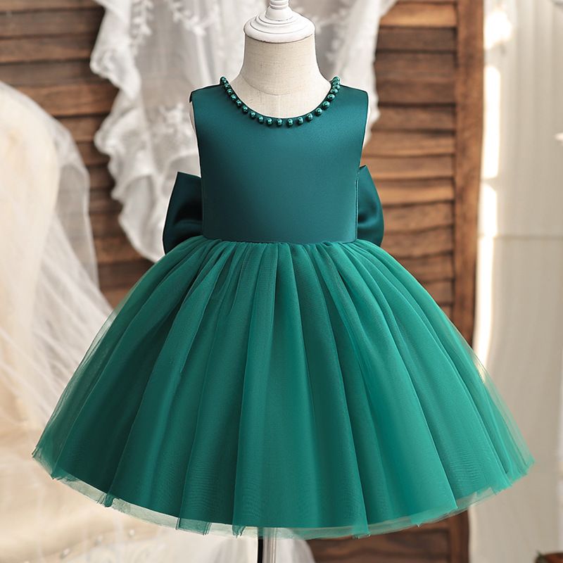 Kinderkleding Meisjes Prinsessenjurk Kinderbruidsjurk Bloemenmeisjesjurk Gastheer Pianovoorstelling Kostuum Pluizige Gaasrok Gastheer_voghion.com