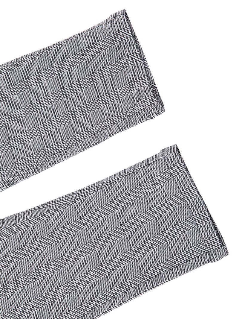 Man's clothing High stretch plaid pants with small legs_voghion.com