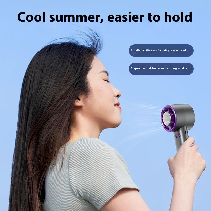 Nieuwe halfgeleiderkoelventilator, kleine, draagbare, opvouwbare, hangende nekventilator, kleine ventilator voor studentenhuisvesting_voghion.com