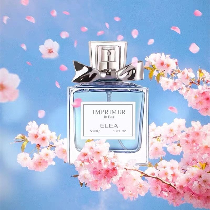 Nouveau parfum ELEA Flower Seal 50 ml, parfum léger longue durée, naturel et frais, cadeau étudiant de niche_voghion.com