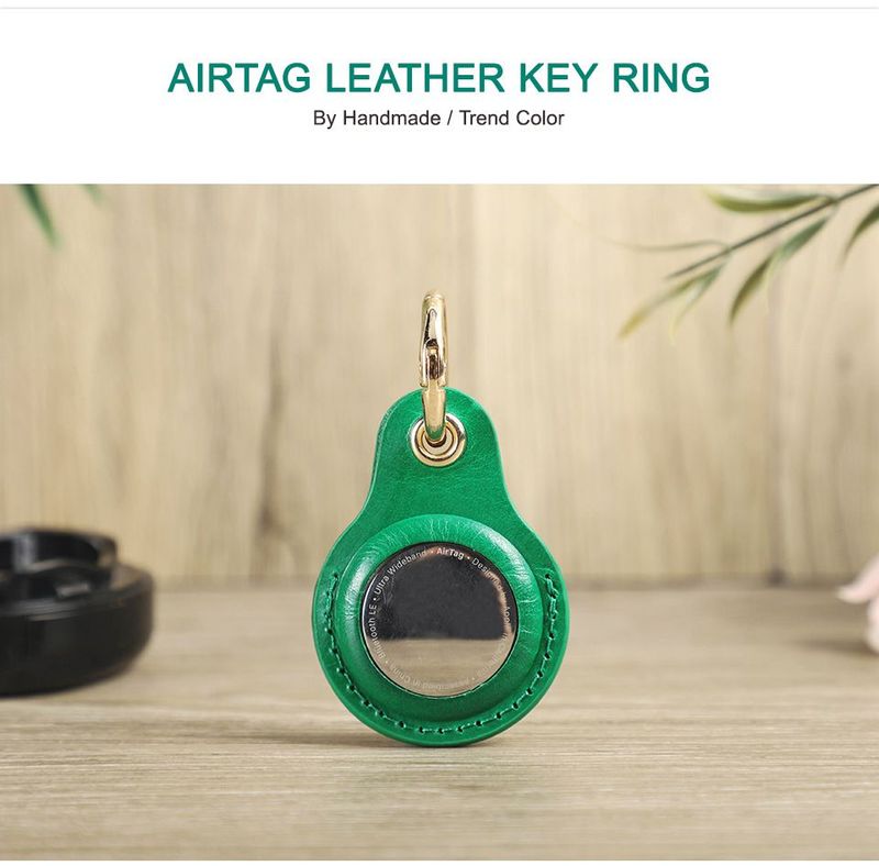 Suitable for Airtag protective pet keychain, positioning tracker, leather case, anti loss artifact_voghion.com