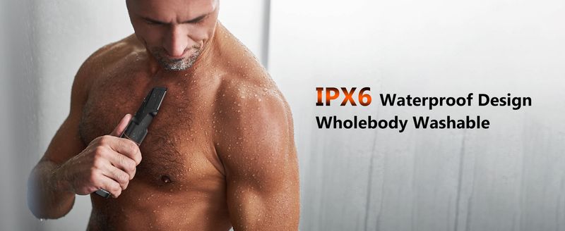 MAXGROOM 4 in 1 Body Kit miesten häpyhiusten nenäpartaleikkuri sähköinen IPX6 vedenpitävä nivusparranajokone miehille_voghion.com