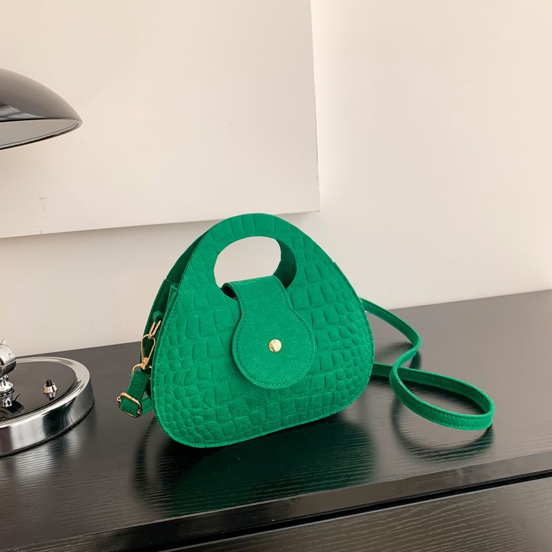 Solid Color Temperament Women's Bag Underarm Bag Casual Shoulder Bag Hand Carry Small Square Bag_voghion.com