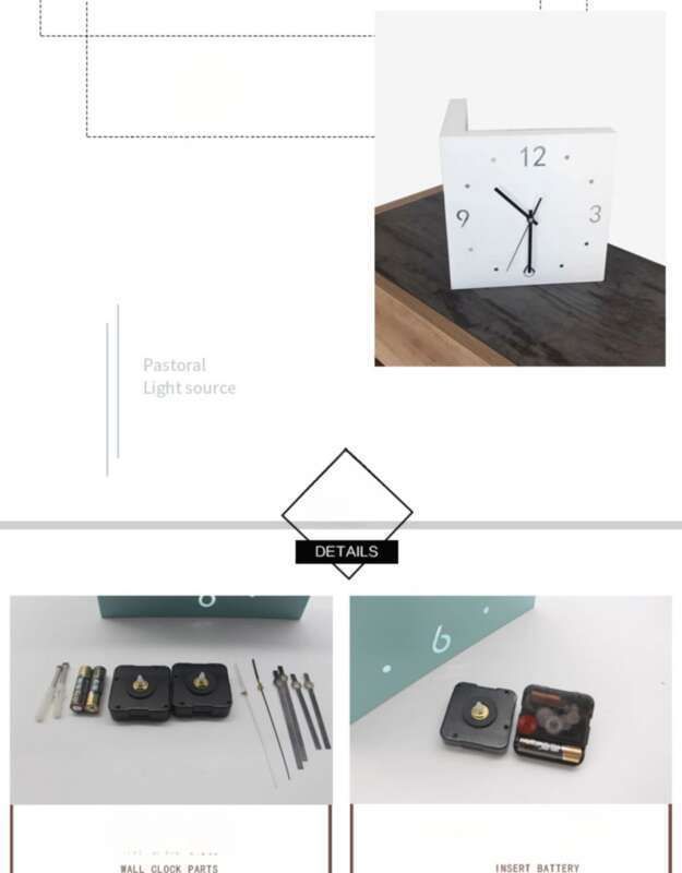 【 Hot Sale 】 Ins Wall Stue Kreativ Enkelhed Moderne Dobbeltsidet Silent Yang hjørneur_voghion.com