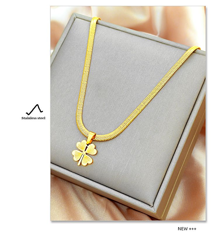 Accessori da donna Collana con diamanti incastonati, design dal temperamento semplice e tendenza_voghion.com