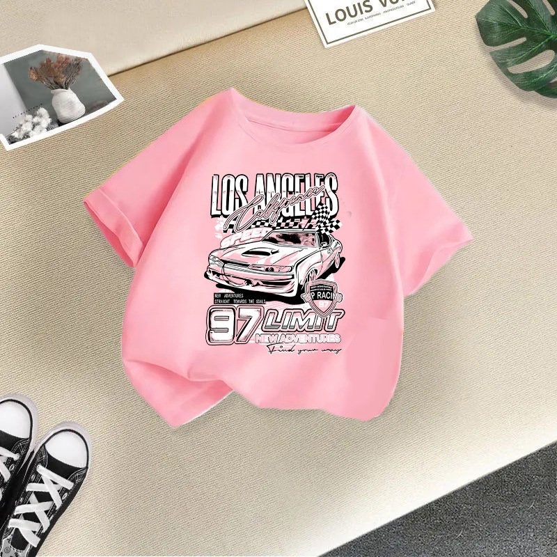 Kid's Clothing Boys and girls short sleeved T-shirt summer wear 2024 new children's thin summer tops boys casual western style half sleeved_voghion.com