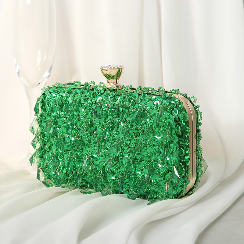 Fashion Handmade Beaded Handbag Socialite Dress Women's Banquet Evening Bag_voghion.com