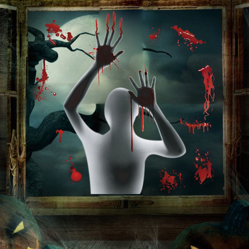 Horror Halloween self-adhesive ghost shadow handprint AFH1243 party window decoration wall sticker_voghion.com