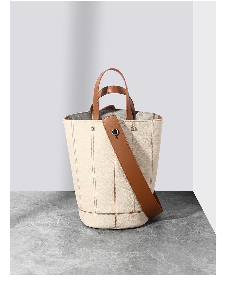 Borsa a secchiello da donna, borsa da donna in pelle di alta qualità, borsa a tracolla singola, leggera e di lusso_voghion.com