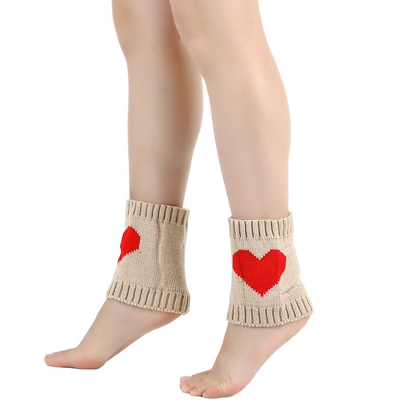 Warm knit socks and boots and leg warmers acrylic wool foot warmers_voghion.com