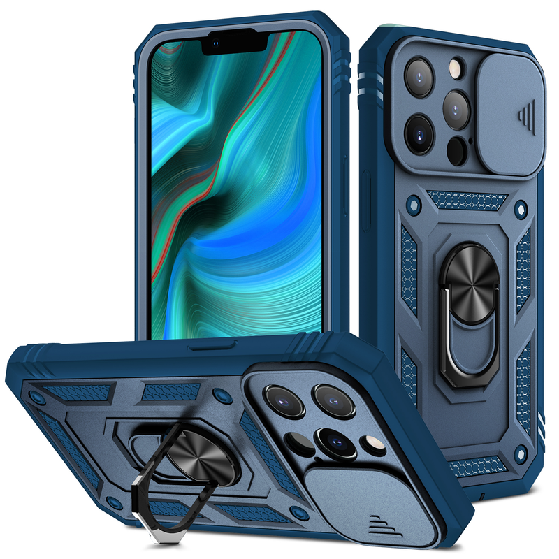 Coque pour iPhone 14 13 12 11 Pro Max X Max 8 Plus Coque robuste avec caméra Rotation à 360 degrés Béquille robuste Shockpro_voghion.com