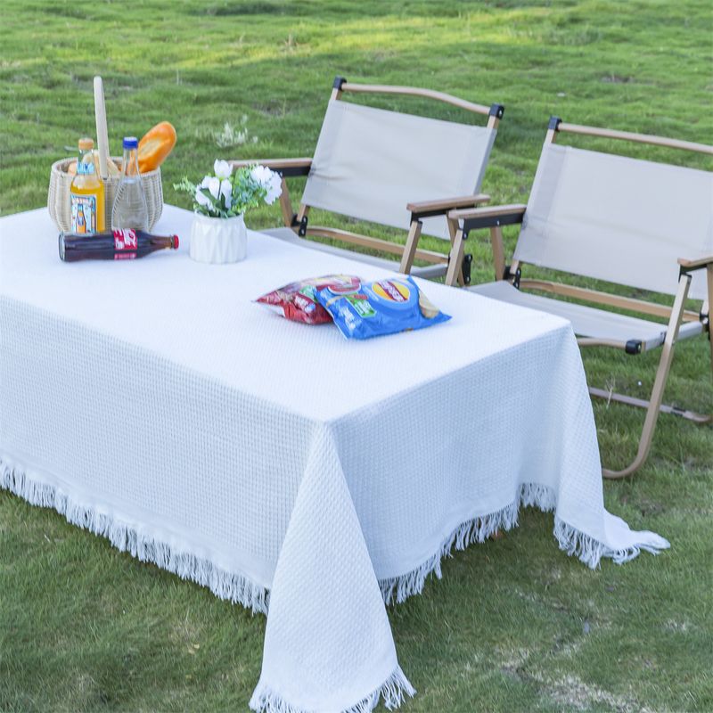 Outdoor Linen Camping Blanket Atmosphere Tablecloth Picnic Car Trunk Mat_voghion.com
