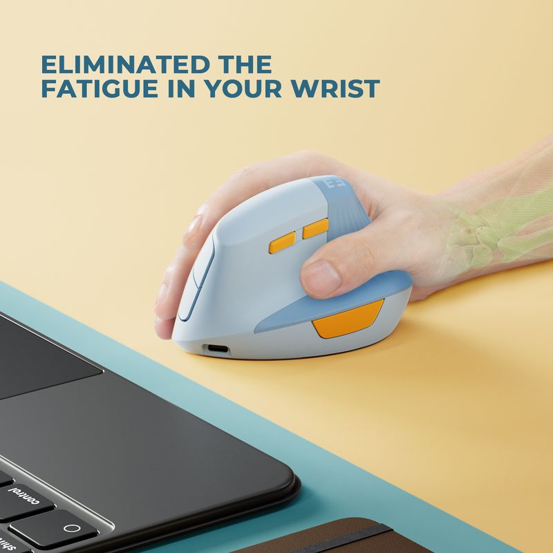 SEENDA Vertikale Drahtlose Maus Typ C Wiederaufladbare Ergonomische USB & Typ C Mäuse Für Laptop Laptop PC MacBook Windows Android_voghion.com
