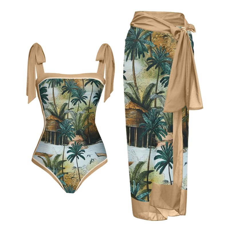 Abbigliamento da donna Nuovo costume da bagno da donna con stampa multicolore, personalità, moda, vita alta, bikini set_voghion.com