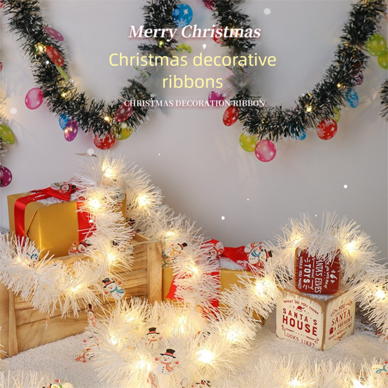 Guirlande lumineuse LED transfrontalière en fil de cuivre, idéale pour créer une ambiance de Noël et décorer vos fêtes._voghion.com