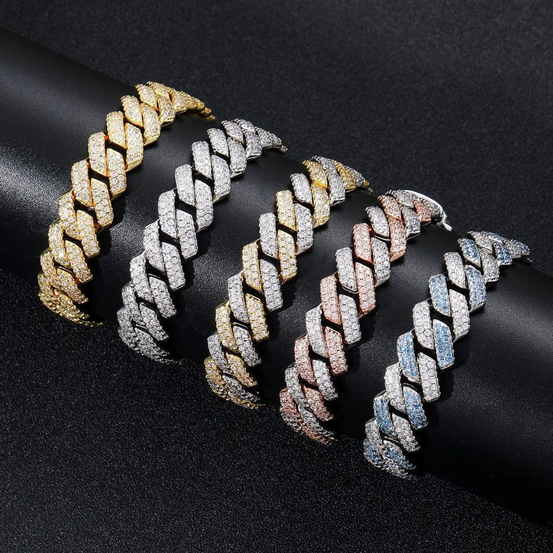 2023 Neit Selg Hip Hop Inlay Mat Waasser Handdekoratioun Männer Bar Kubanesch Kette 14mm Dia Personaliséiert Bracelet_voghion.com