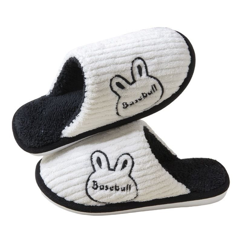 Pantofole da donna in cotone 2024, nuove, per interni ed esterni, con suola spessa e morbida al tatto, per l'inverno_voghion.com