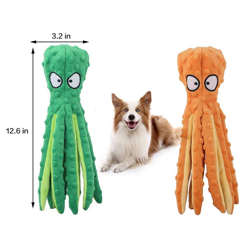 CDDMPET Plush Toy Squeaky Octopus Blue By PawParty Store_voghion.com