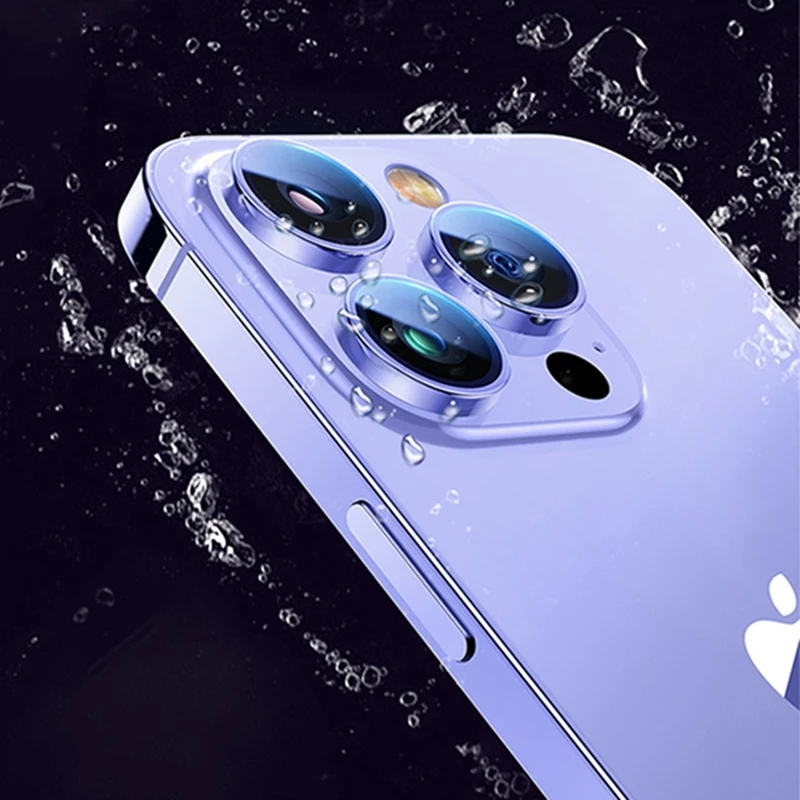 3-teiliger Kameraobjektivschutz für iPhone 12 13 Pro Max Mini Metallring-Schutzglas_voghion.com