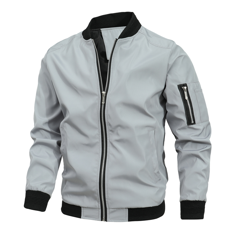 men's jacket spring and autumn casual middle coat_voghion.com