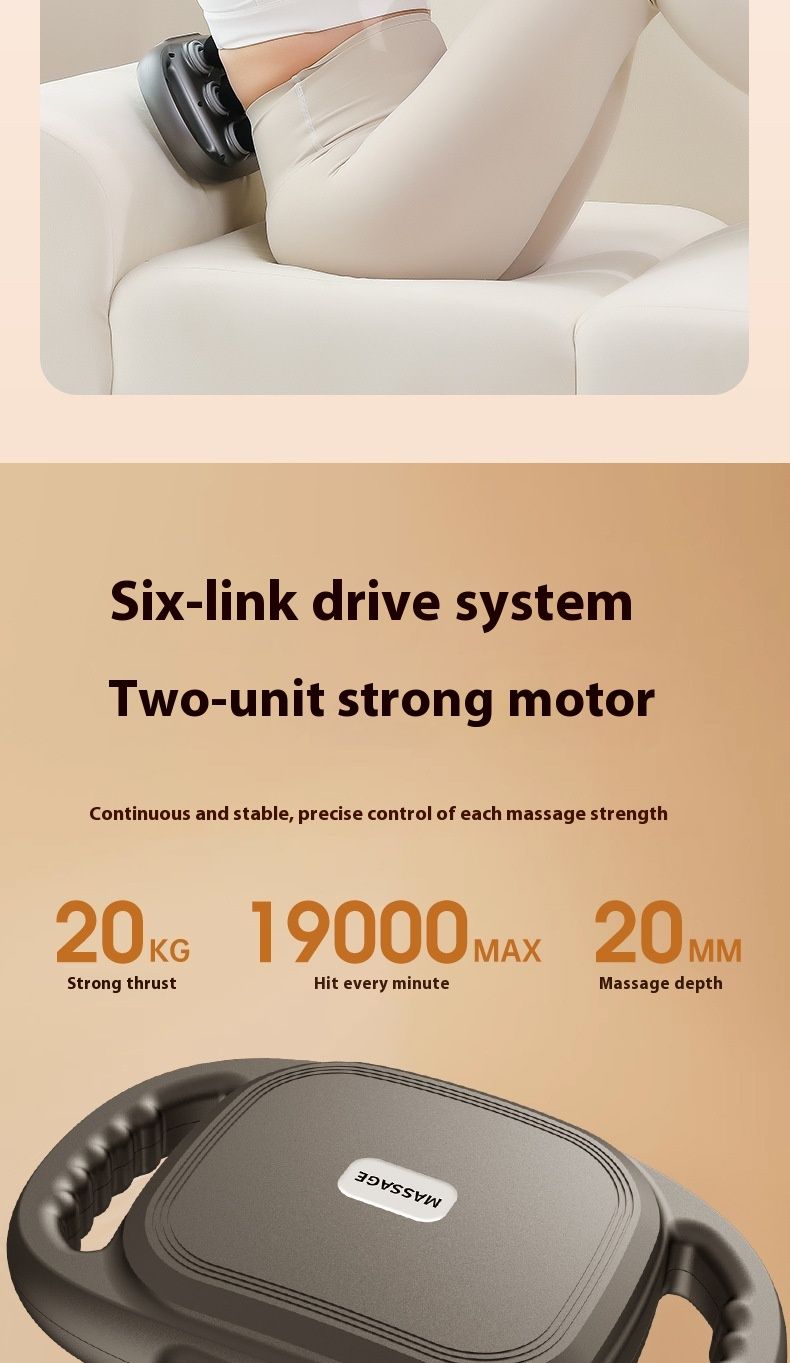 New Six Head Gun Relaxation Fascia Grab Muscle Relaxer Neck Membrane Deep Massager_voghion.com